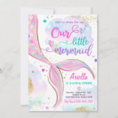 Invitation Sirène Magique Sous La Fête D'Anniversaire De La M (Devant)
