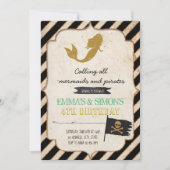 Invitation sirène pirate (Devant)