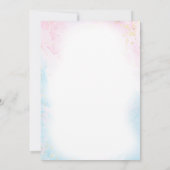 Invitation Sirène rose Sous La Mer Anniversaire (Dos)