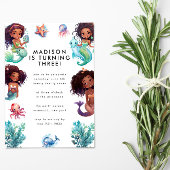 Invitation Sirène sous la fête d'anniversaire de la mer