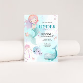 Invitation Sirène Sous La Fête D'Anniversaire Des Filles De M