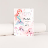 Invitation Sirène Sous La Fête D'Anniversaire Des Filles De M