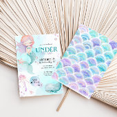 Invitation Sirène Sous La Fête D'Anniversaire Des Filles De M