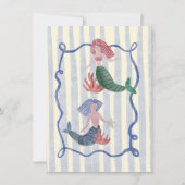 Invitation Sirène sous la main de la mer (Dos)