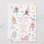Invitation Sirène Sous La Mer À L'OEIL De La Mer 1Er Annivers (Devant)