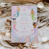 Invitation Sirène Sous La Mer À L'OEIL De La Mer 1Er Annivers