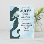 Invitation Sirène Sous La Mer Plongée Dans Cinq Ans (Debout devant)