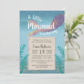 Invitation Sirène sous le Baby shower des filles de la mer (Debout devant)