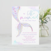 Invitation Sirène Sous Le Baby shower Des Filles De L'Océan M (Debout devant)