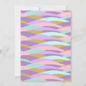 Invitation Sirène Sous L'Invitation D'Anniversaire De La Mer (Dos)