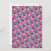 Invitation Sirène sous l'invitation d'anniversaire de la mer (Dos)