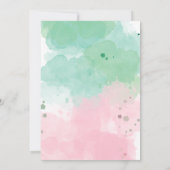 Invitation Sirène Sous L'Invitation Du Baby shower De Mer (Dos)