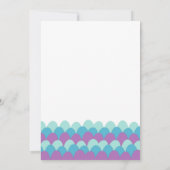 Invitation Sirène Sous L'Invitation Du Baby shower De Mer (Dos)