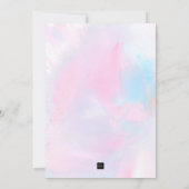 Invitation Sirène Sous l'Océan Animaux Anniversaire (Dos)