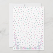 Invitation Sirène, Sous l'Océan, Argent et Violet (Dos)