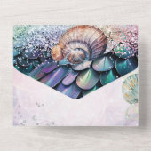 Invitation Sirène Tout en Un Sous la Mer (Verso)