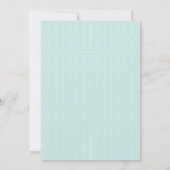 Invitation Sirène Turquoise Violette En Face De La Mer 1Er An (Dos)