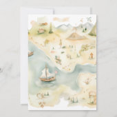 Invitation Sirènes et pirates Anniversaire (Dos)