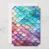 Invitation Sirènes et pirates Anniversaire (Dos)