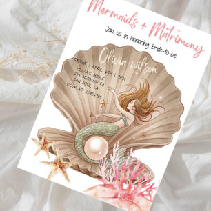 Invitation Sirènes + Matrimonie Fête de Fiançailles de Mariag