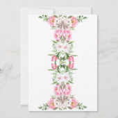 Invitation Sirènes pour les petites filles anniversaire (Dos)