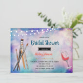 Invitation Siroter et peindre l'invitation nuptiale douche (Debout devant)