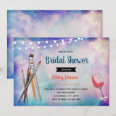 Invitation Siroter et peindre l'invitation nuptiale douche (Devant / Derrière)