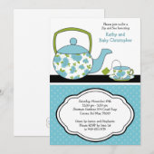 Invitation Sirotez et voyez l'invitation de baby shower (Devant / Derrière)