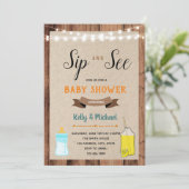 Invitation Sirotez et voyez l'invitation de partie de douche (Debout devant)