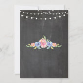 Invitation Sirotez et voyez l'invitation rustique de craie (Dos)