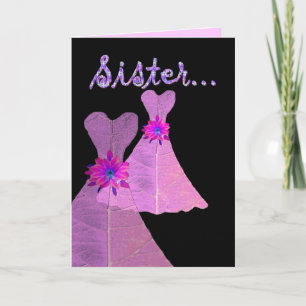 Invitation SISTER_ Be My Bridesmaid - Personnalisable