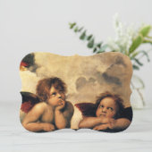 Invitation Sistine Madonna Angels par Raphael Mariage (Debout devant)