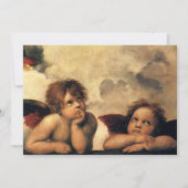 Invitation Sistine Madonna Angels par Raphael Sanzio (Devant)