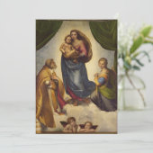 Invitation Sistine Madonna de Rapahel (Debout devant)