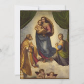 Invitation Sistine Madonna par Rapahel (Devant)