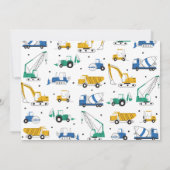 Invitation Site de construction moderne Photo Anniversaire In (Dos)