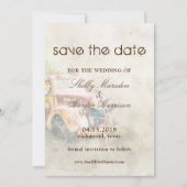 Invitation Site de mariage camion rustique Photo de mise en g (Dos)