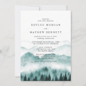 Invitation Site de mariage Mountain Pine (Devant)
