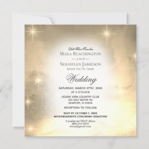 Invitation *~* Site de réponse Galaxy Nebula Mariage Céleste