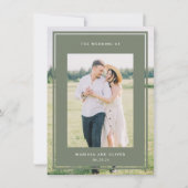 Invitation Site Web de Mariage avec Photo Encadrée Double Fac (Devant)