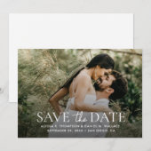 Invitation Site Web de Mariage Code QR Photo Moderne 1 (Devant / Derrière)