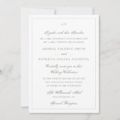 Invitation Site Web de Mariage Monogramme Vert Sauge Classiqu (Devant)