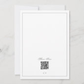 Invitation Site Web de Mariage Monogramme Vert Sauge Classiqu (Dos)