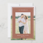 Invitation Site Web de Mariage Photo Cadre Double Face (Devant)