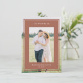 Invitation Site Web de Mariage photo encadré à deux côtés (Debout devant)