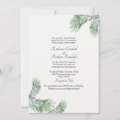 Invitation Site Web de Mariage sur un Lieu Unique avec Palmie (Devant)