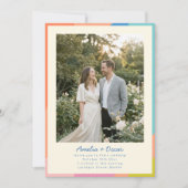 Invitation Site Web de Réponse au Mariage avec QR Code de Pho (Devant)