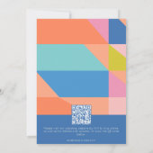 Invitation Site Web de Réponse au Mariage avec QR Code de Pho (Dos)