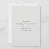 Invitation Site Web de RSVP de Mariage avec Superposition de (Dos)