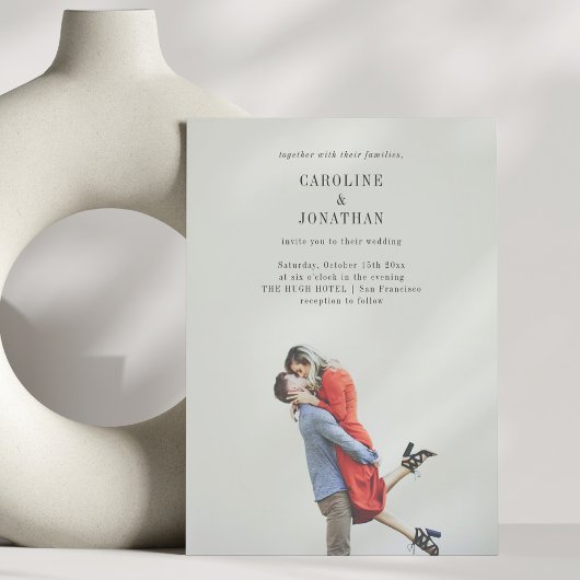 Invitation Site Web de RSVP de Mariage avec Superposition de